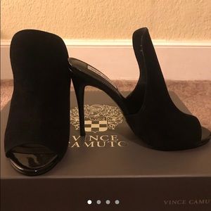 Fun high front mules